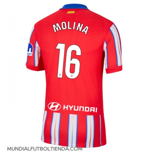 Camiseta Atletico Madrid Nahuel Molina #16 Primera Equipación Replica 2024-25 mangas cortas